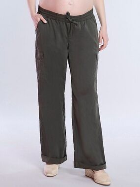 NWT Motherhood Maternity utility cargo jogger size small